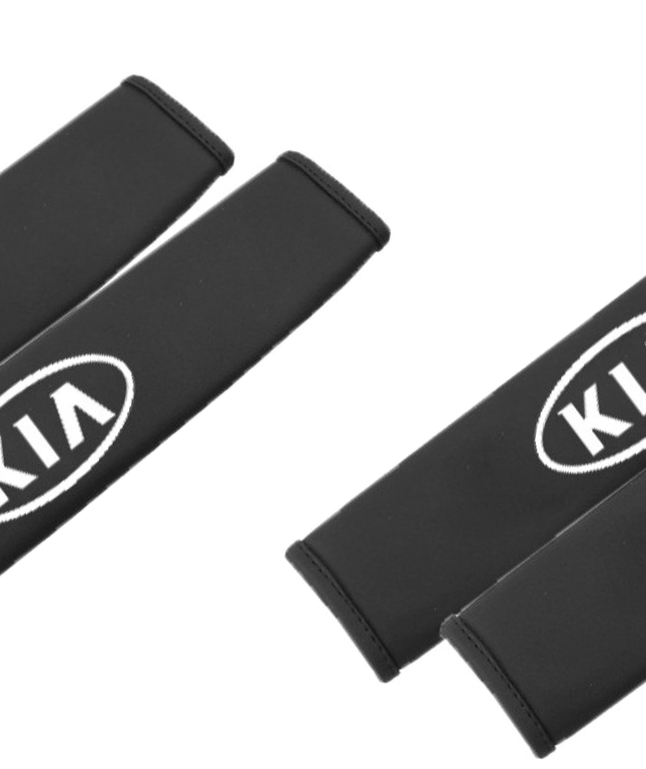 Embroidered Badge Seat Belt Pads compatible with Kia Cars 2 pieces, 1 pair