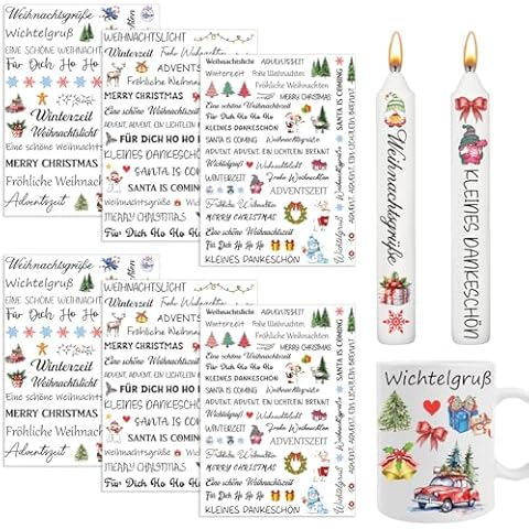 YOMOVER Christmas Candle Tattoos - 6 Pack Cover
