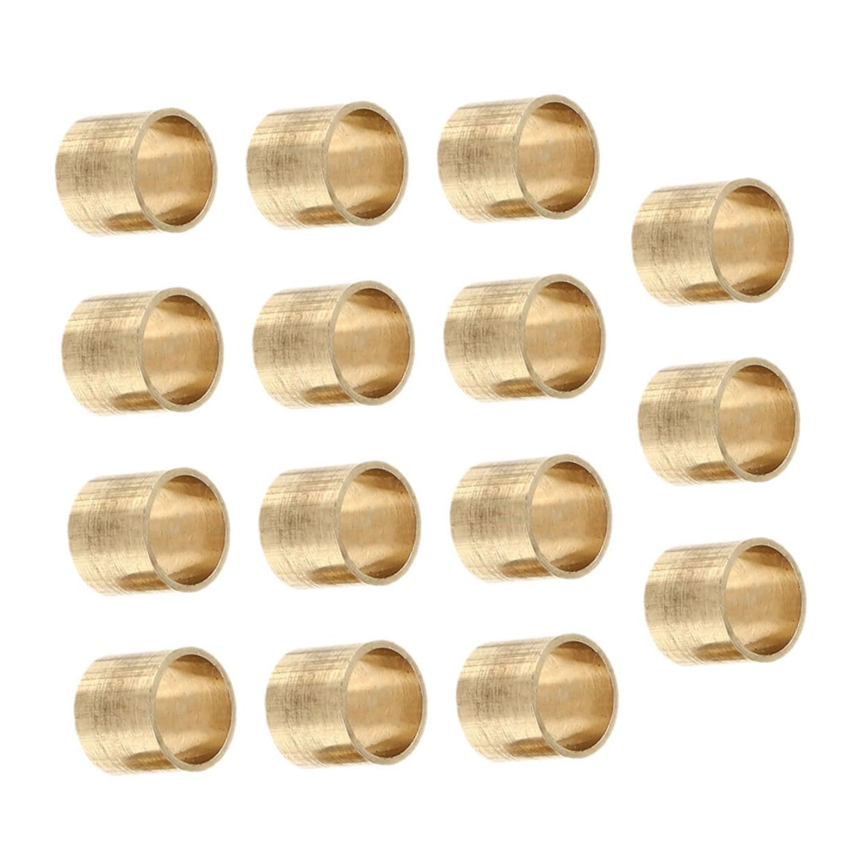 Milisten 15Pcs Replaceable Copper Ferrules for Snooker Pool Durable Billiard Parts Wear Resistant and Control for Billiard Enthusiasts