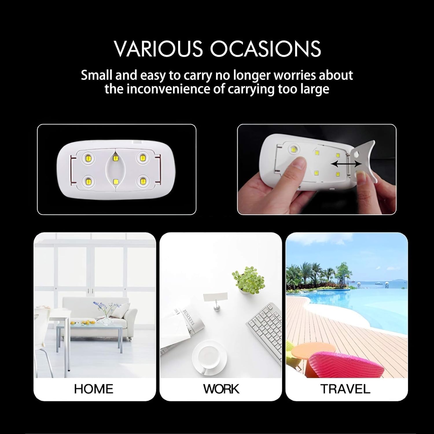 CAVERNSHOP UV Nail Lamp USB Nail Dryer Machine with Handy Mini Size Mouse Shape for All Gel Polish Shape for Gel Based Polishes Manicure, Pedicure 2 Timing Setting 6W LED 45s,60s 1