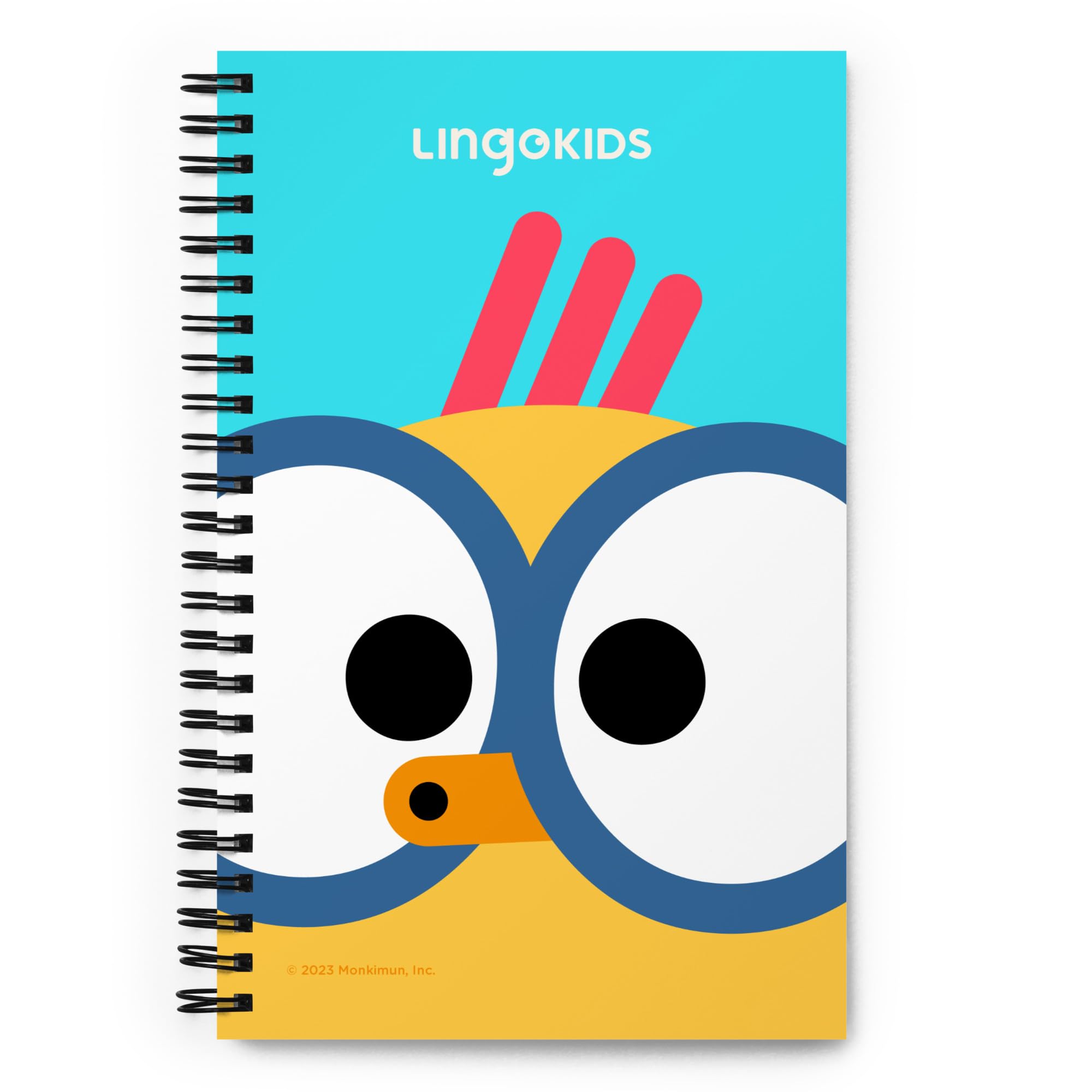 Lingokids Billy Notebook for Kids | Fun Design | Soft-Touch Cover | 140 Dotted Pages | Metal Wire-O Binding | 5.5″ x 8.5″ or 5.7″ x 8.5″
