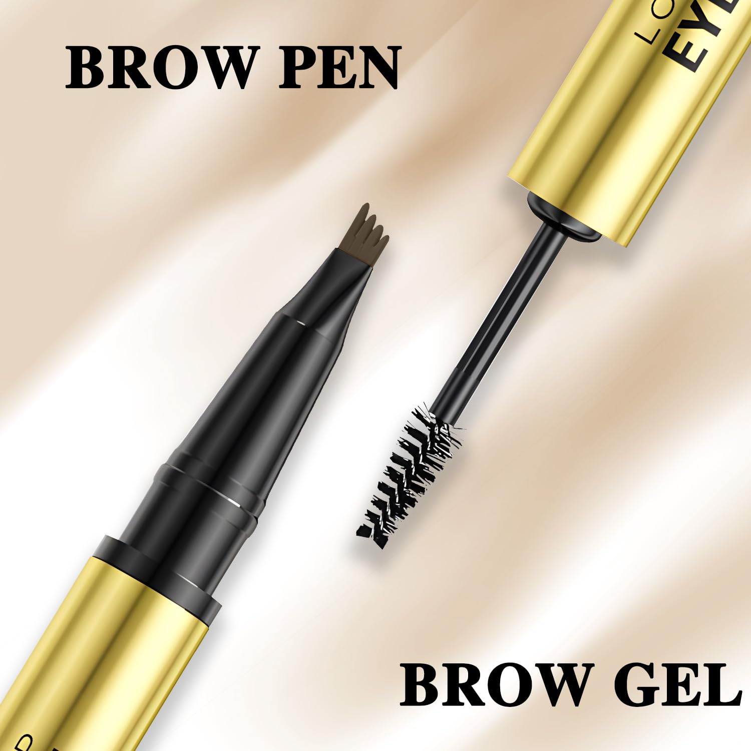 MOTIBACK 2-in-1 Brow Pen and Sealing Brow Gel with 20Pcs Eyebrow Card - Image 3