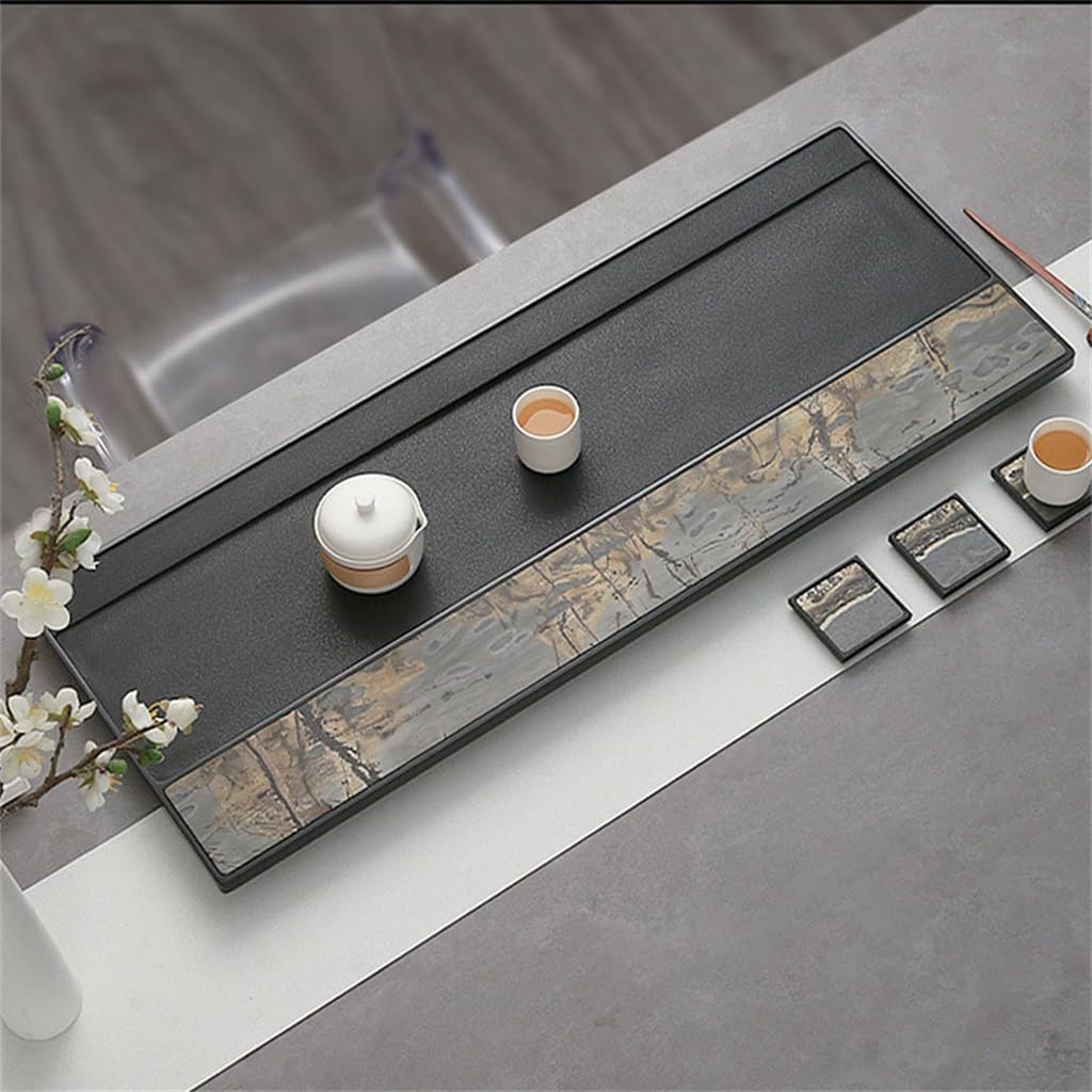 Tea Tray Household Gift Table Traditional Chinese Painting Stone Dry Wet Sea Set