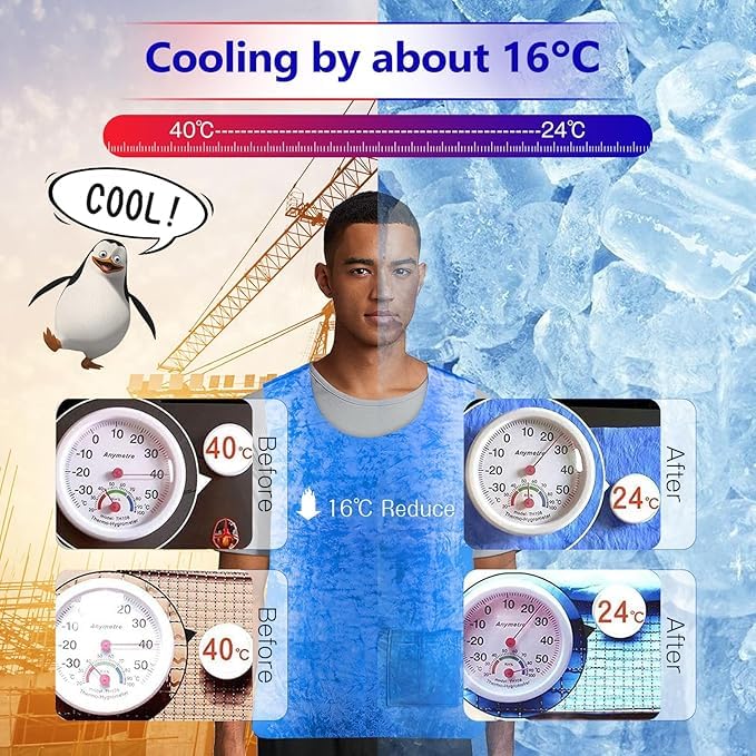 Chaleco de enfriamiento reutilizable con tecnología evaporativa 2