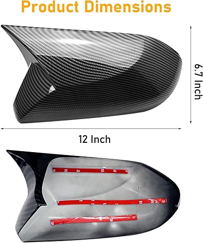 Miniatura 7 de Compatible con cubierta de espejo retrovisor Toyota Camry 2018-2023, tapa de 8 generación para conductor y pasajero, cubierta de espejo retrovisor