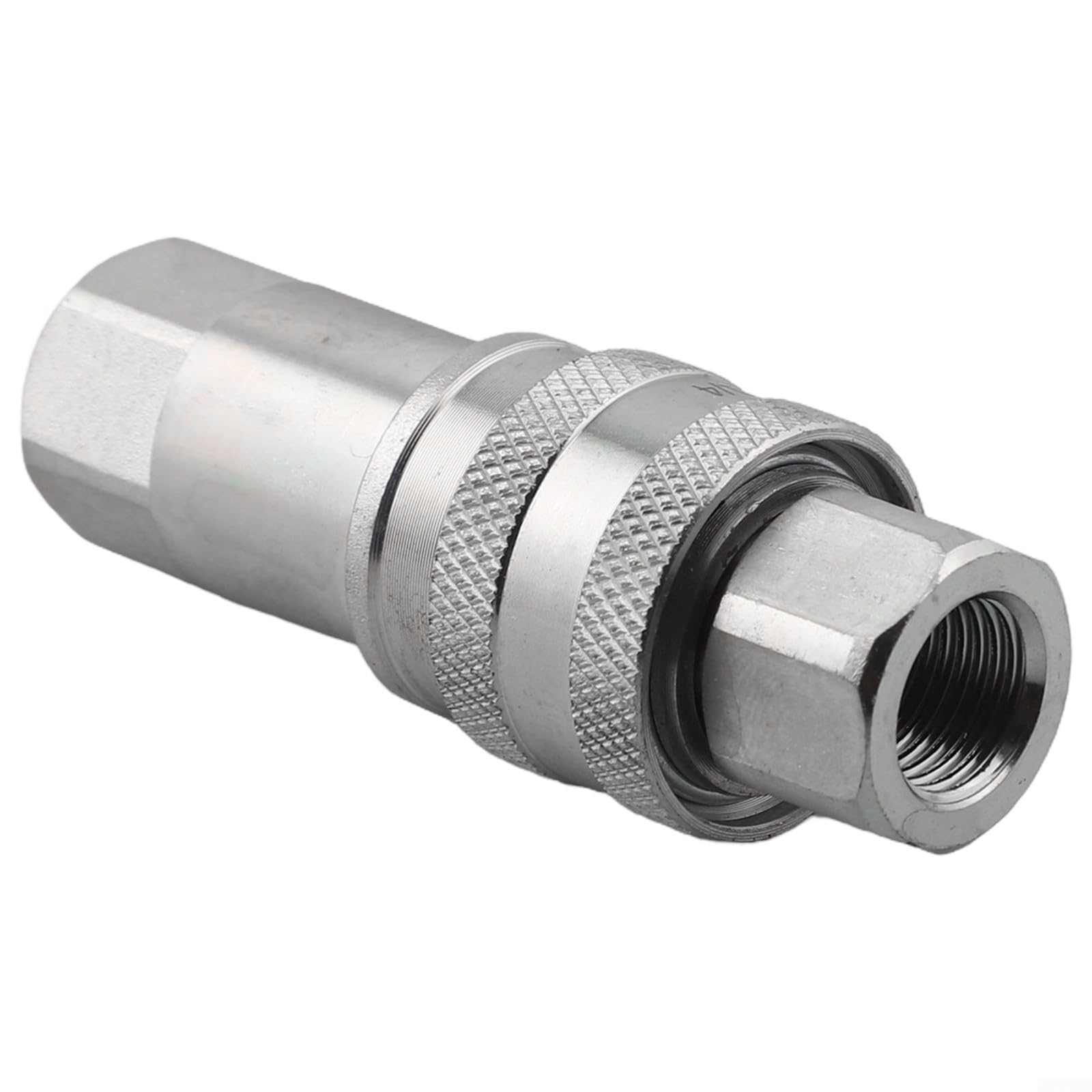 Hydraulic Quick Connect Coupler Set, Carbon Steel G1/4 Female Pipe Fitting, 36mm & 58mm Length, for Construction, Forestry, Hydraulic Press, and Petroleum Equipment