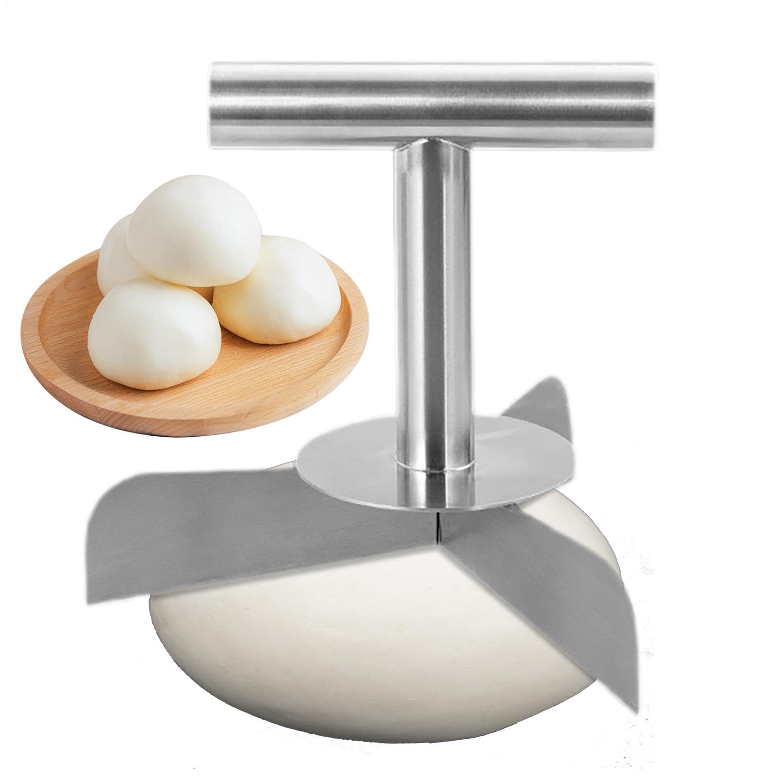Coupe-diviseur de pâte en acier inoxydable pour pains et brioches maison