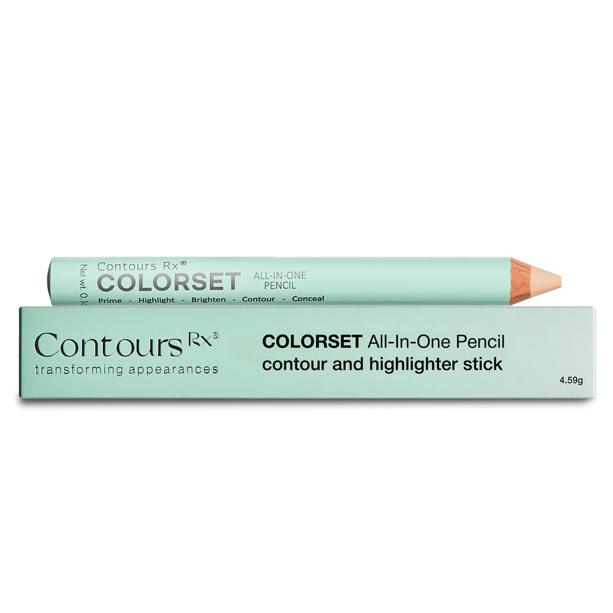Contours Rx COLORSET All-in-One Pencil – Brighten, Highlight, Prime, Contour & Conceal | Smooth Canvas for Eye Shadow & Uneven Skin Tone | Hydrating,