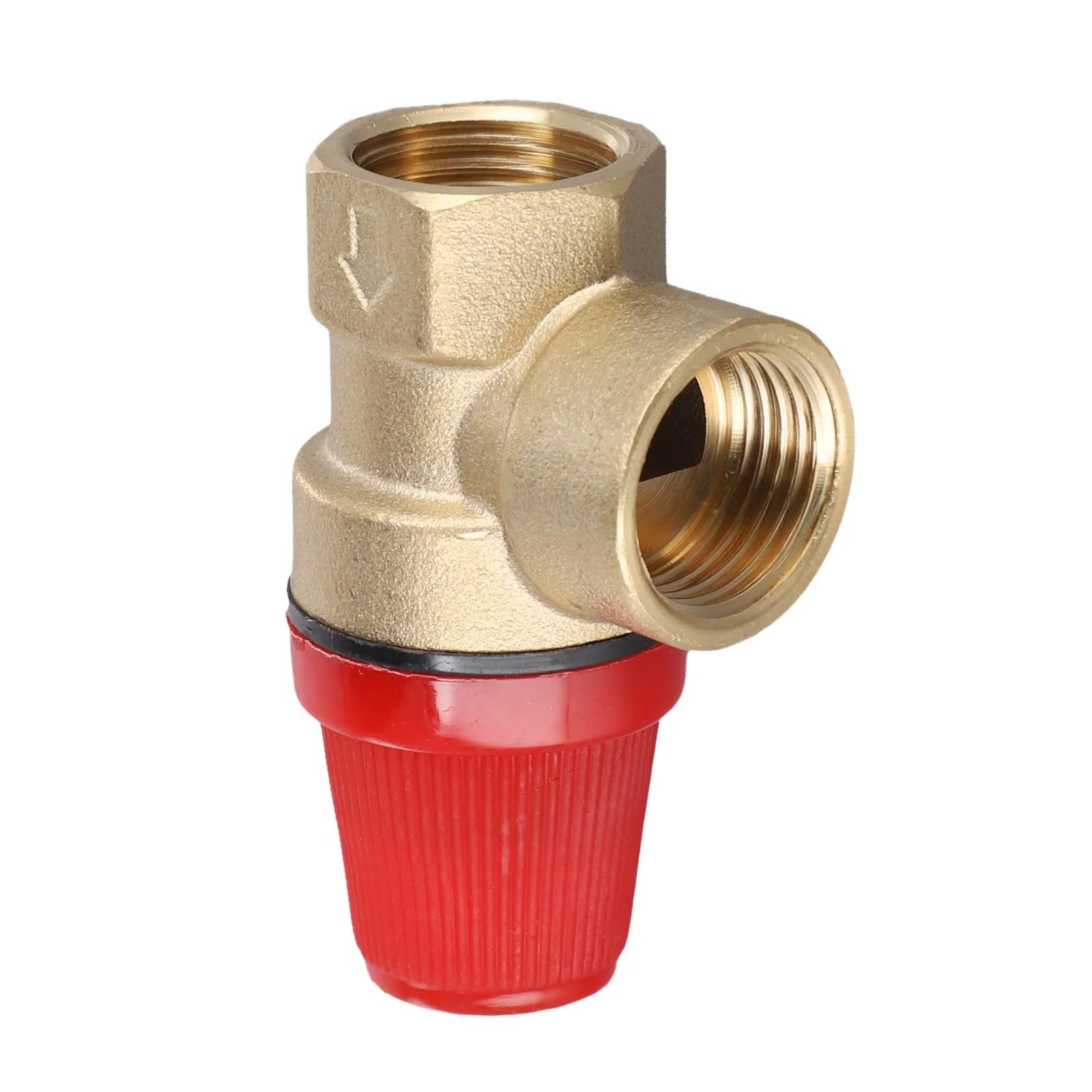 Soupape de sécurité à membrane en laiton 1/2 pouce 5 bar pour chauffage et chauffe-eau