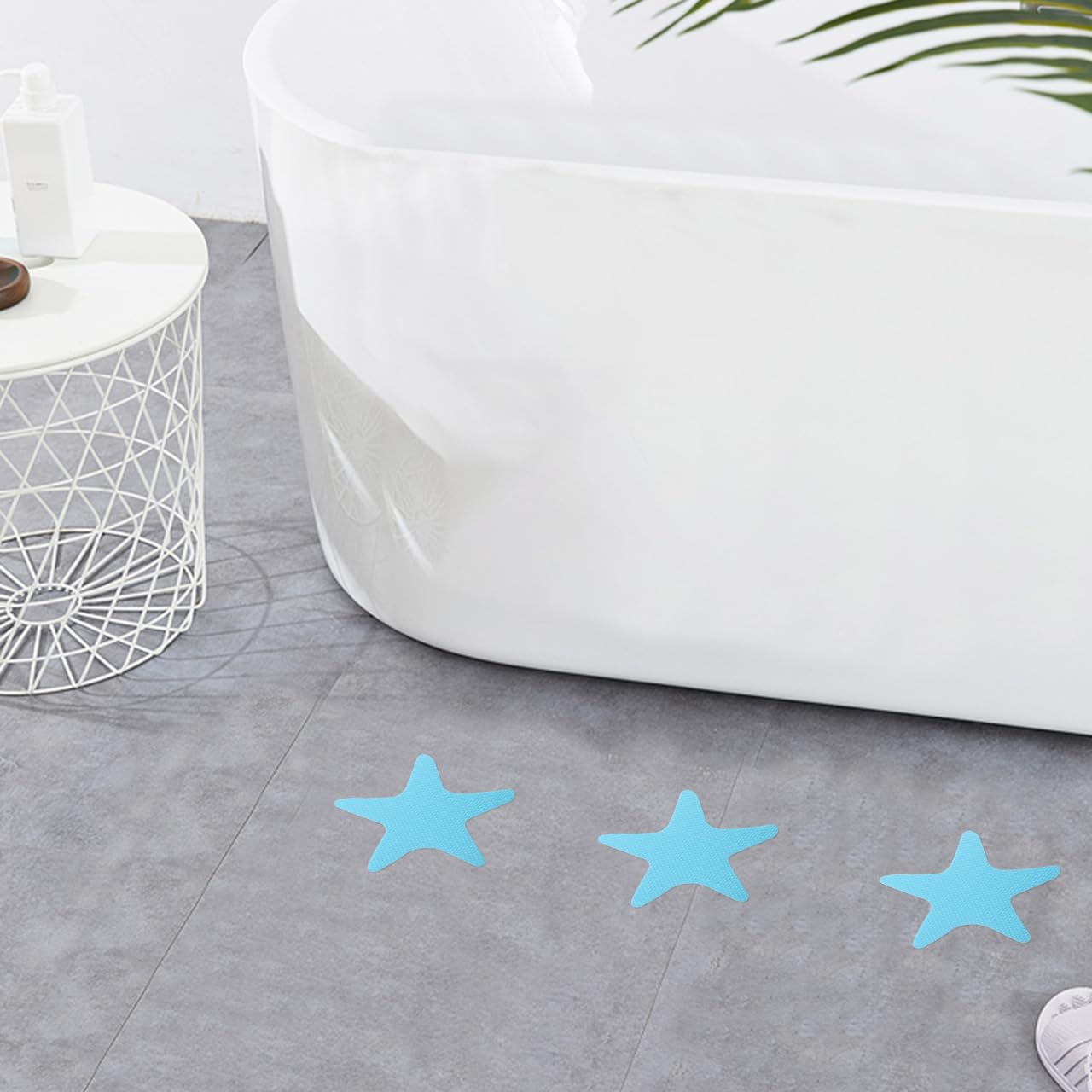 DOITOOL Adesivo Antiscivolo per Vasca da Bagno 3.1X3.3 Pollici Nastro Antiscivolo Sicurezza per Doccia Scale E Piscina Facile da Applicare 20 Pezzi