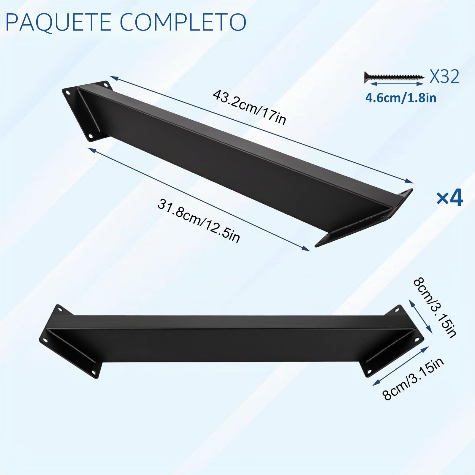 4 Pcs Soportes de Pérgola,Soporte de Conector de Soporte de ángulo | de 45 Grados, Escuadras Metalicas, Escuadras para Madera, Soporte de Esquina para Pérgola y Pabellón