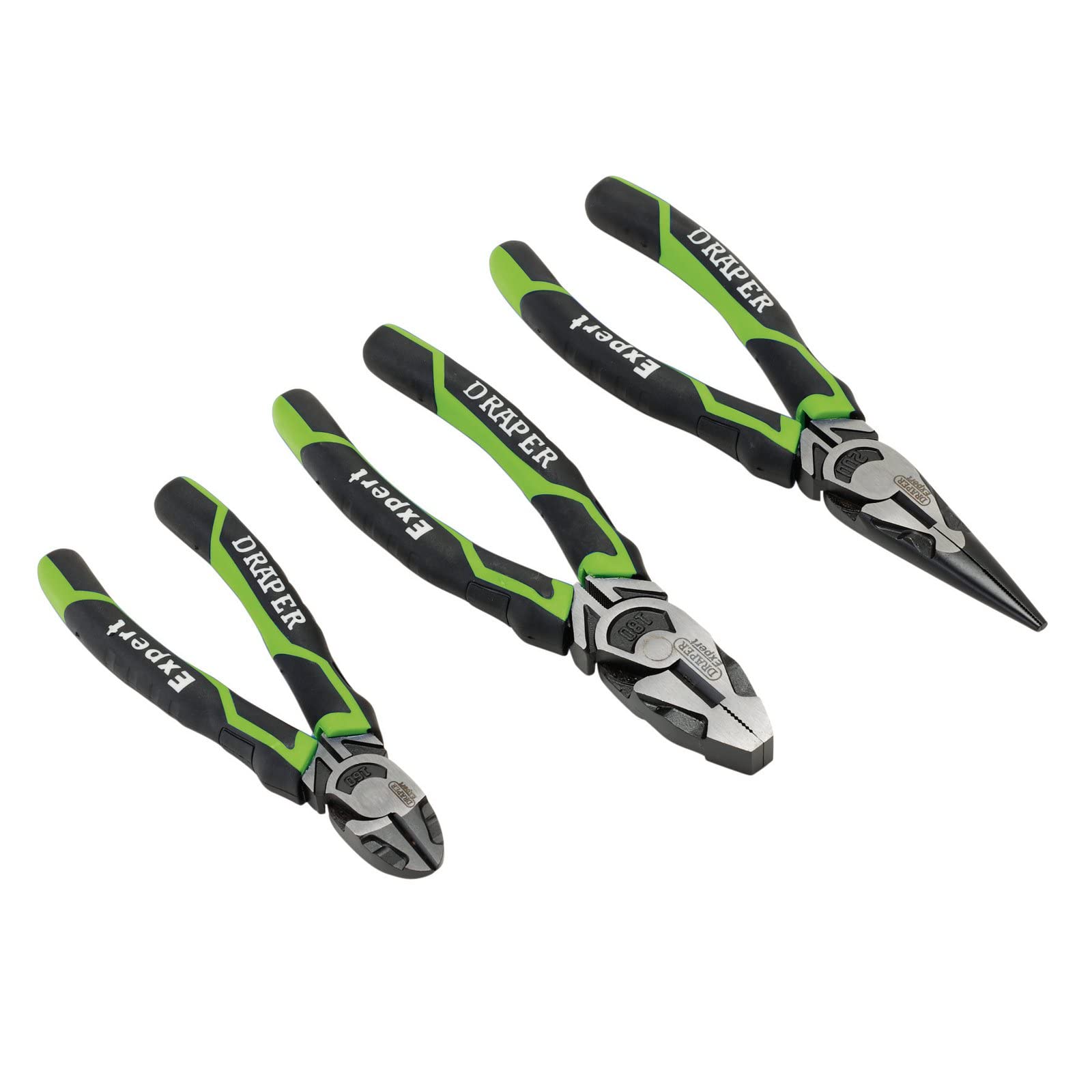 Draper 28035 High Leverage Plier Set, Green (3 Piece)