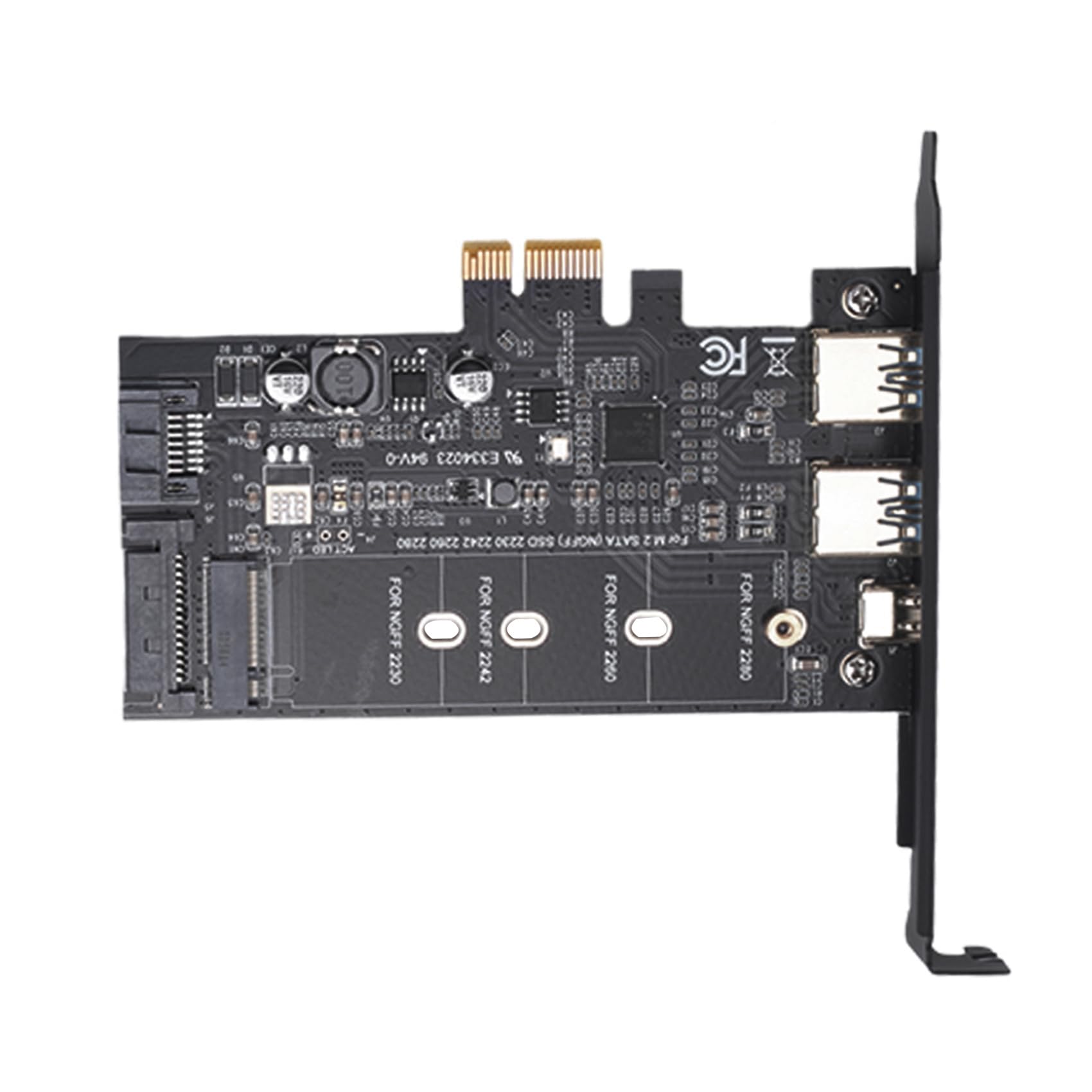 PCI-E to USB 3.0 PCI Card Incl.1 USB C and 2 USB A Ports, M.2 NVME to PCIe 3.0 Adapter Card with