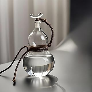 FLYILIA デカンタ 瓢箪 ワインデカンタ 耐熱ガラス ひょうたん デキャンタ 蓋付き 瓶 ウィスキーデカンタ ワインボトル 酒 ワイン ウィスキー グラス カラフェ ウイスキーグラス ワイングラス ロックグラス 酒器 インテリア おしゃれ 大容量 漏れ防止 業務用 家庭用 独創的 面白い 携帯便利 バー パーティー 父の日 退職祝い ギフト (デカンタ単品)