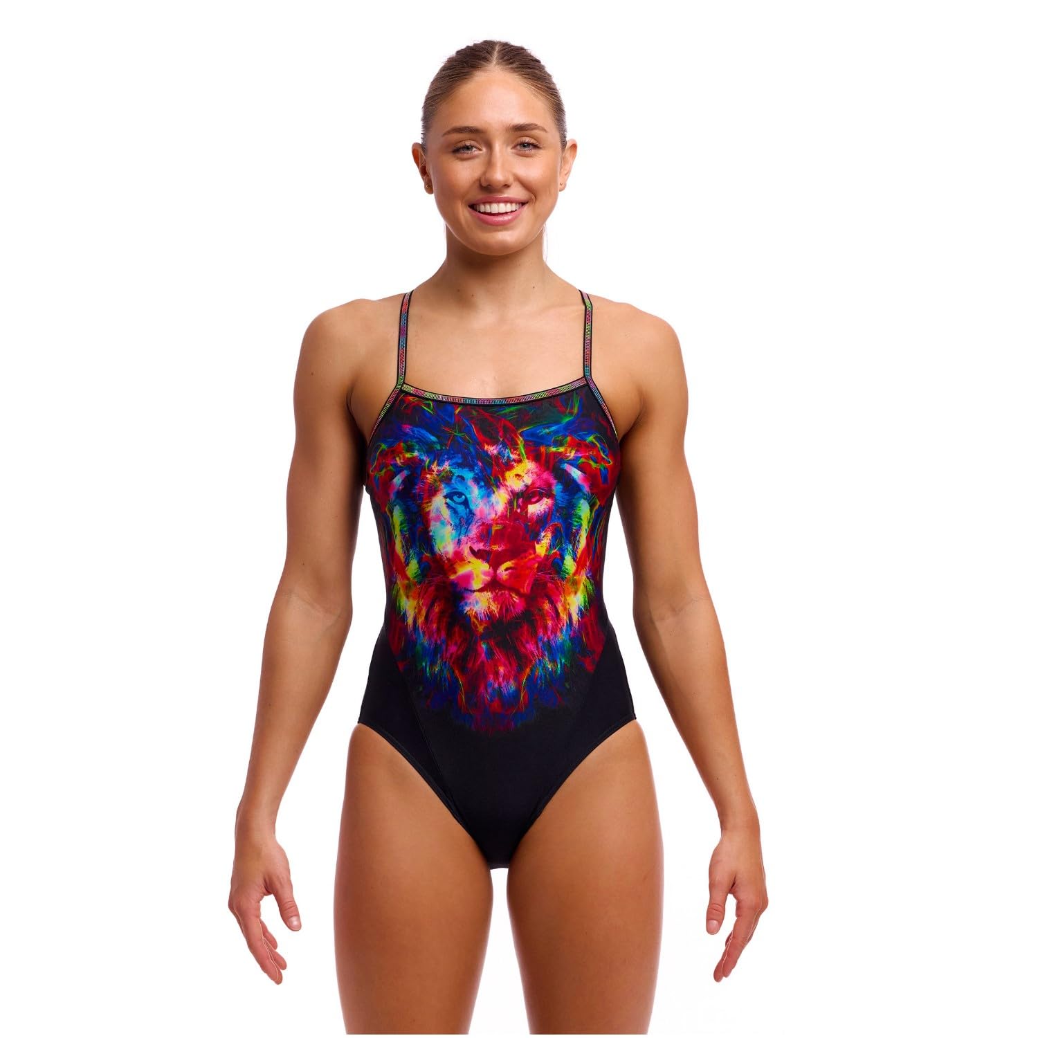 Funkita Pride Alive Badeanzug für Damen chlorbeständig und schnelltrocknend