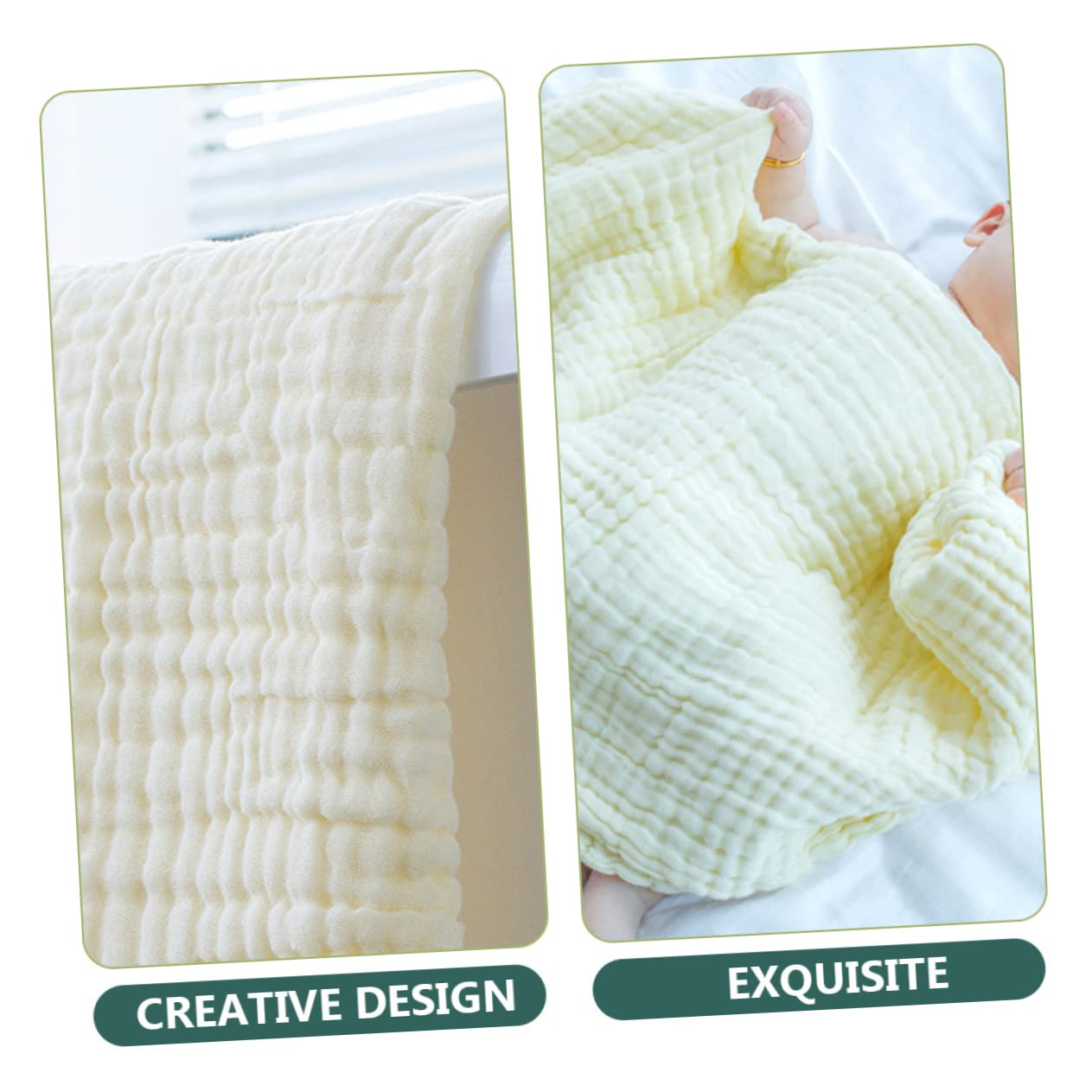 ERINGOGO Babydecken Kuschelige mit Feinen Nähten 3 Stück aus Baumwolle Warme Unisex Babydecken für Drinnen und Draußen für Neugeborene