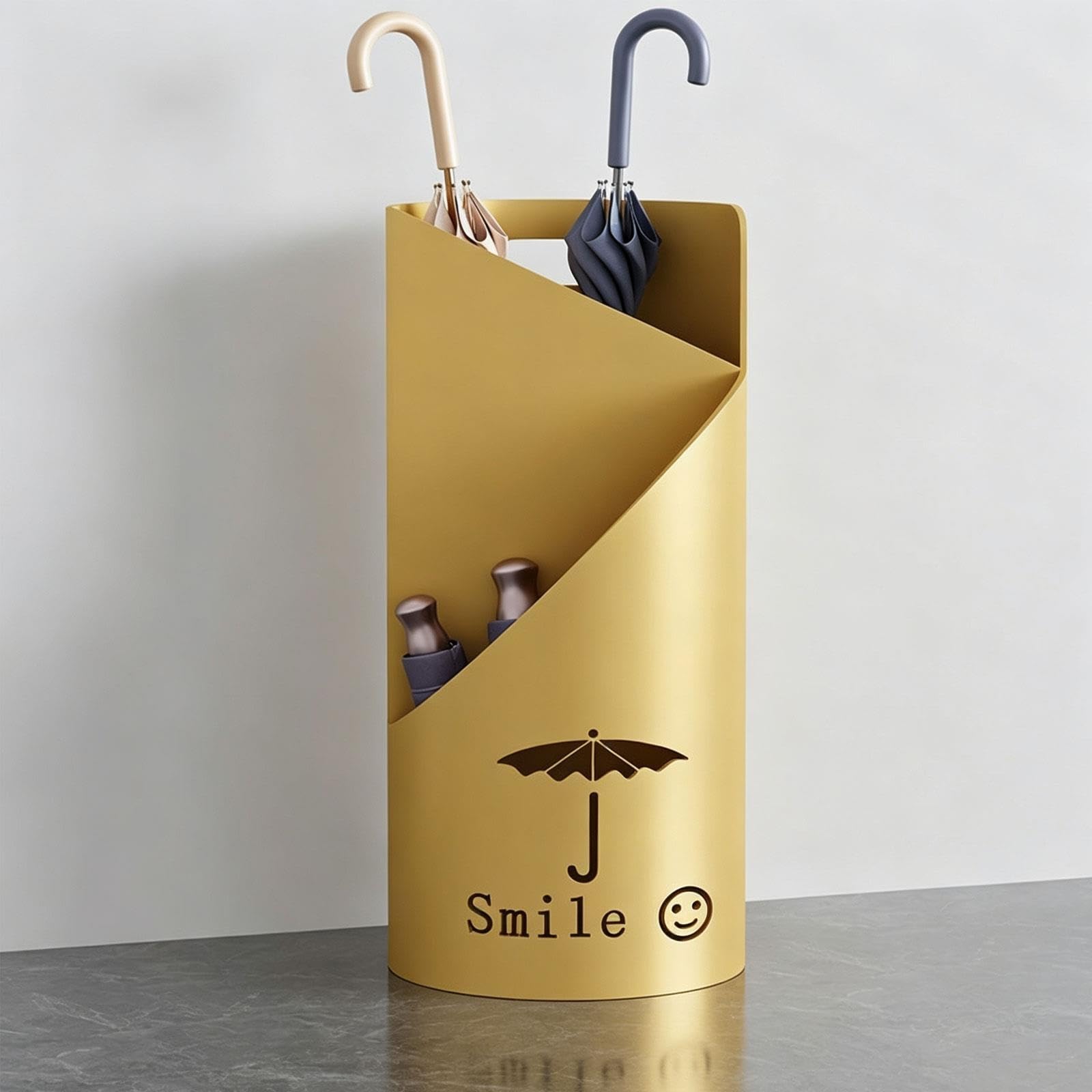 Porta Ombrelli da Ingresso in Metallo, Supporto per Ombrelli Design Moderno
