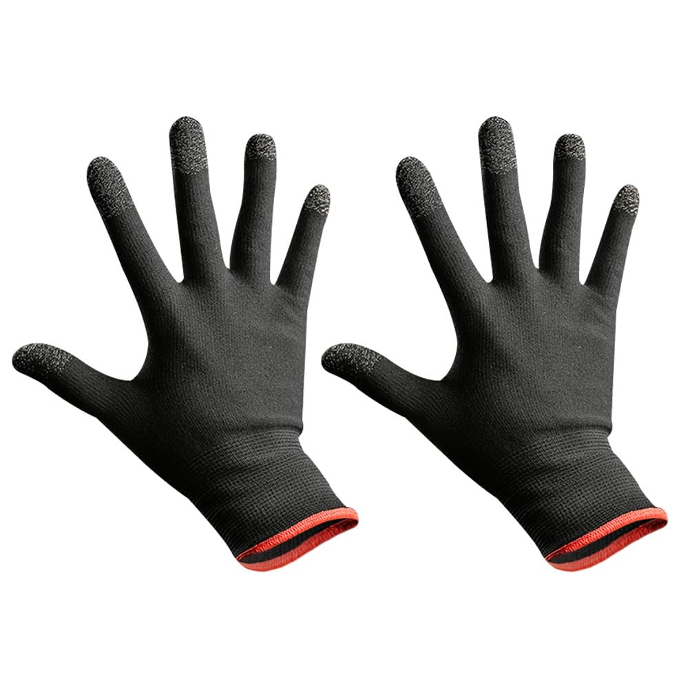 Hemobllo Game Gloves, Finger Gaming Glove, Breathable Anti Sweat Game Controller Glove for Mobile Gaming 1 Set