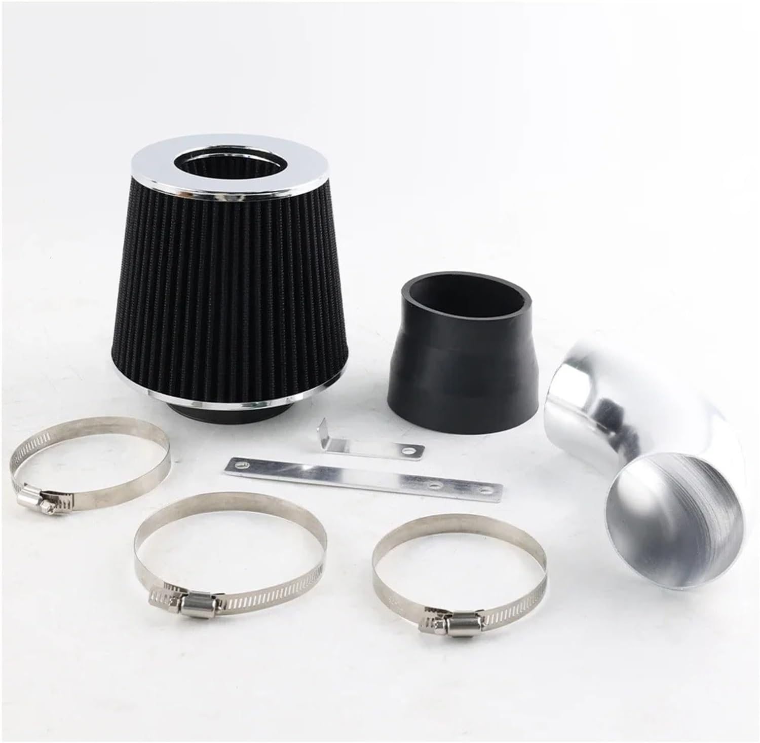 Air Intake Pipe For BMW 3-Series 323 325 328 330 E46 1999 2000 2001 2002 2003 2004 2005 Intake Filter Air Intake Filter With Pipe Car Air Intake(Black)