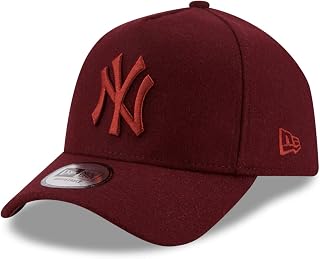 New Era 9FORTY New York Yankees Baseball Cap - MLB Melton E-Frame - Maroon