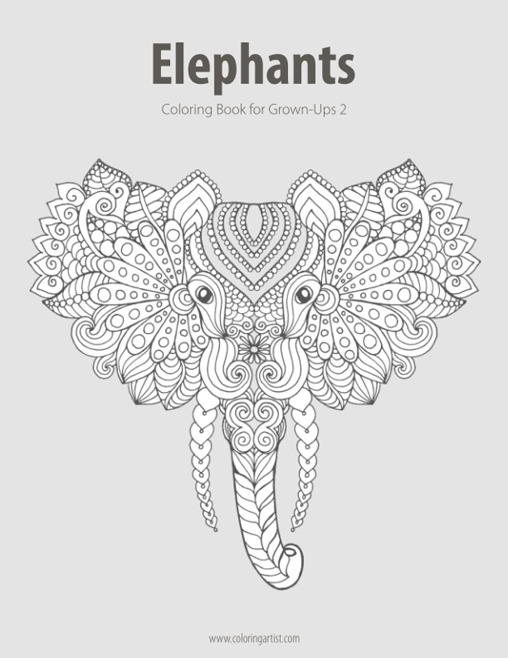 Elephants Coloring Book for Grown-Ups 2