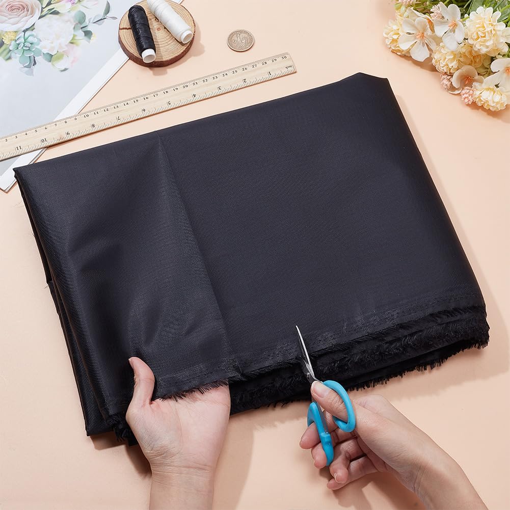 NBEADS 5m Oxford-Gewebe, 153cm Breit Luftdichtes Leichtes Gewebe Winddicht Stoff für Drachenzelt Flaggenbeutel DIY Projekt, Schwarz