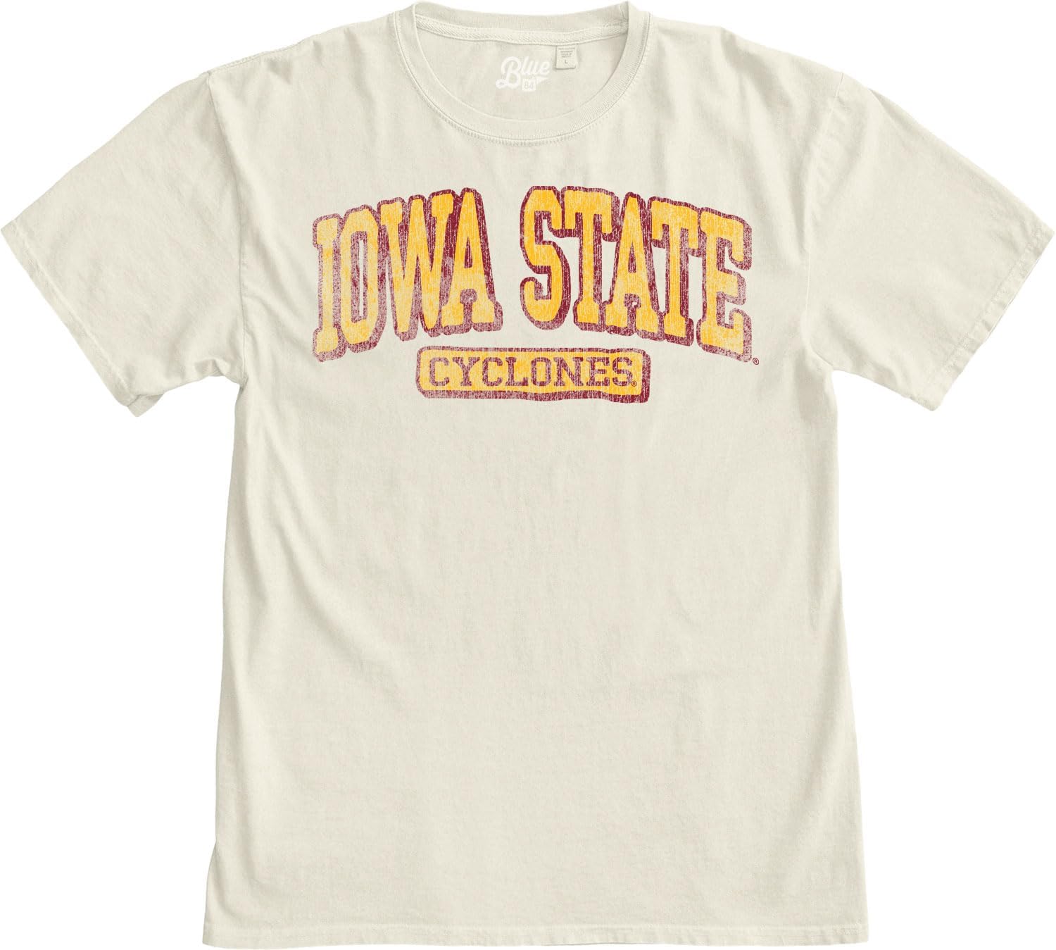 Blue 84 NCAA Unisex-Adult NCAA Officially Licensed T-Shirt Ivory Dyed Ringspun Vintage - Image 4