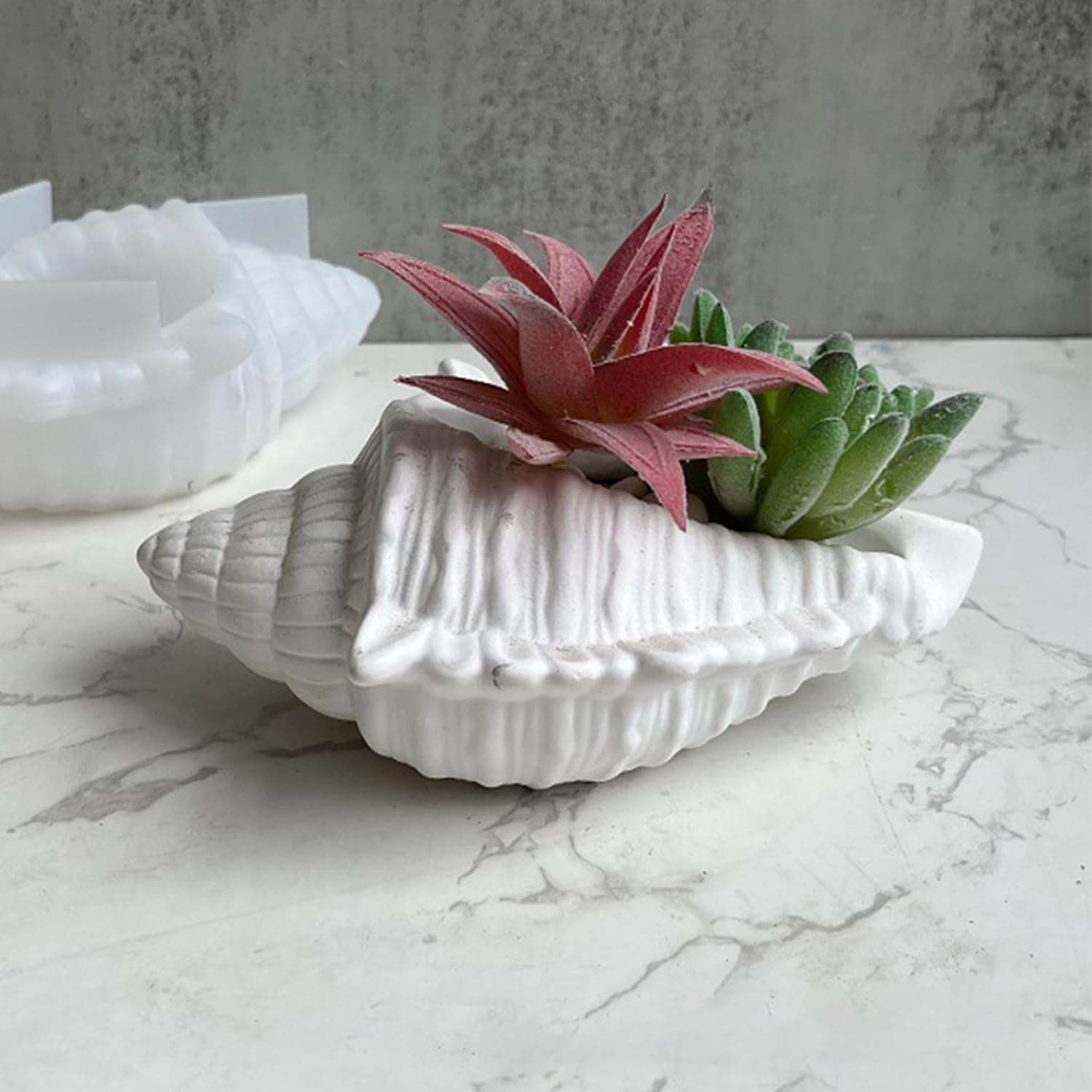 Large Seashell Decorative – Coastal Shell Shape, Aesthetic Ocean Theme, Handmade Home Décor Accent, Beach Style Gift Candle for Living Room, Bathroom & Table Centerpiece** (1, White)-picture-11