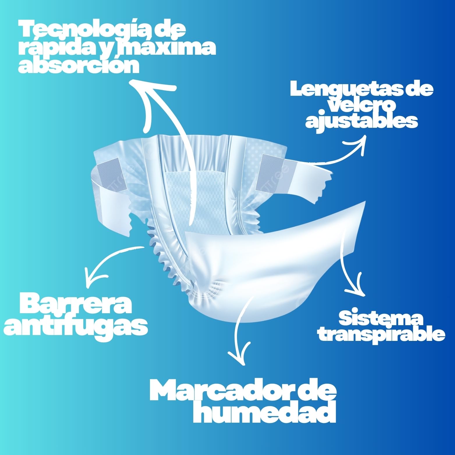 PAUSERCARE Pañales Adulto Unisex | Super Absorbentes Para Incontinencia | Hombres & Mujeres | 14 Unidades Desechables | Máxima Absorción Día y Noche (TALLA L-XL)