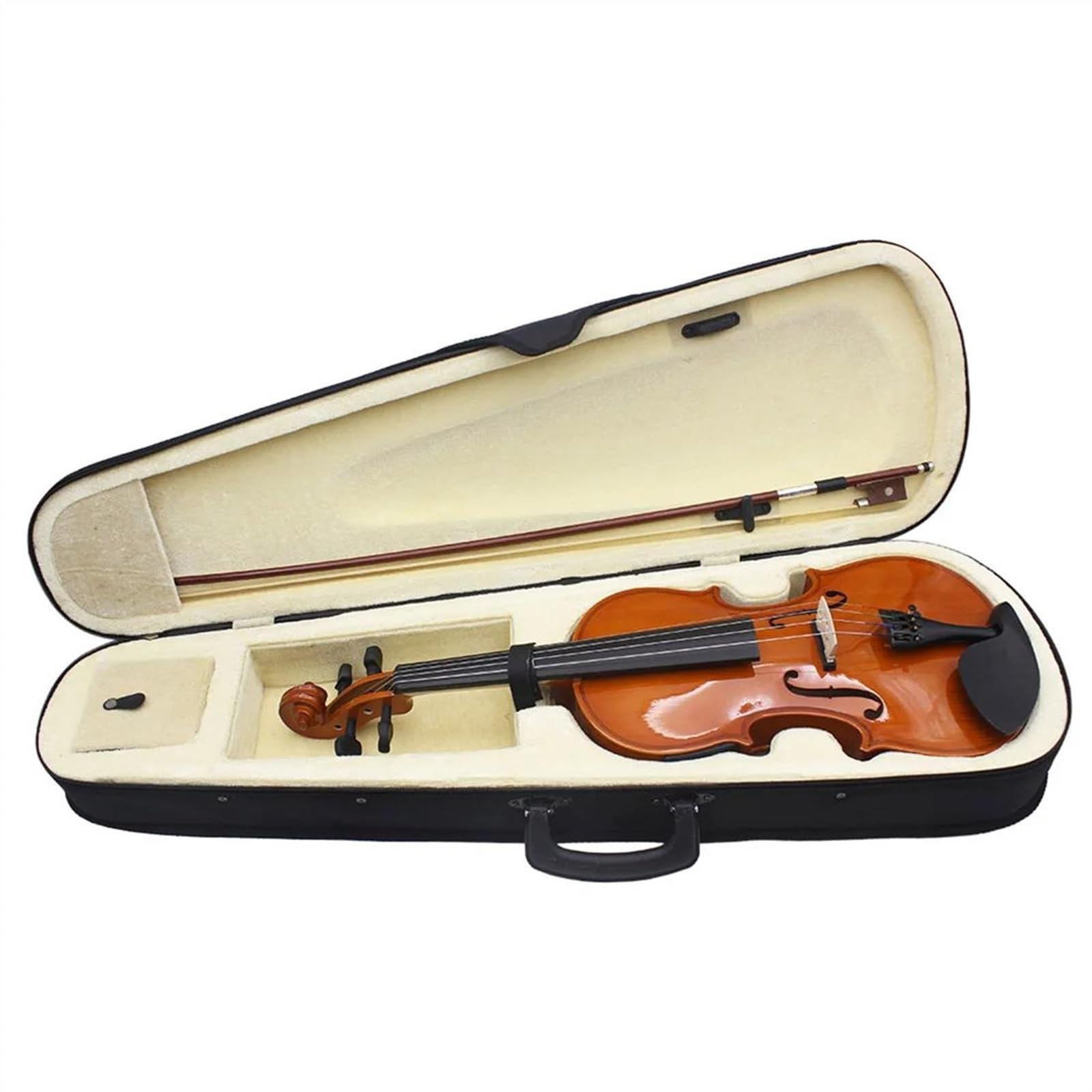 Geige 4/4 Elektrische Violine Massivholz Akustische Violine Mit Bogen Fall Geige Teile Zubehör