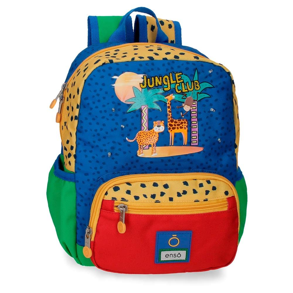Enso Jungle Club Mochila pequeña Multicolor 23x28x10 cms Poliéster 6,44L