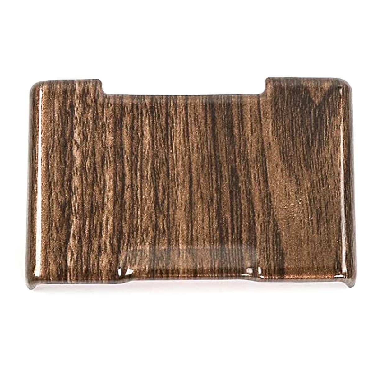 Voodonala Wood Grain Central Electrical Outlet Socket Trim for Ford F150 Interior Accessories 2015-2020