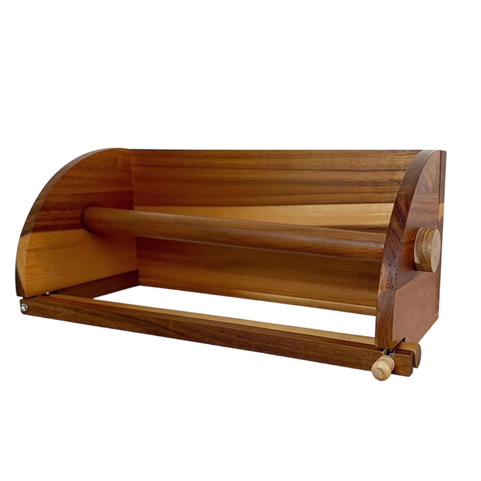 Portarotolo da cucina in legno per uso familiare con design naturale