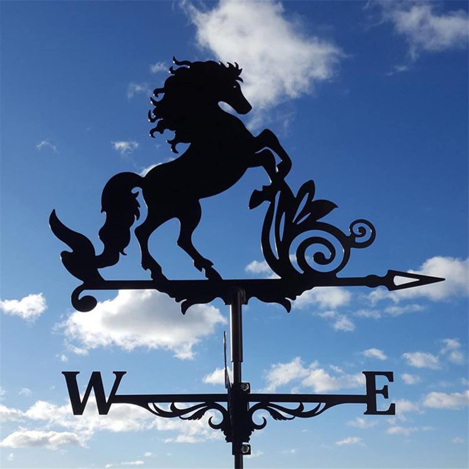 Edelstahl Wetter Flügel Metall Weathervane Yard Wind Garden Stake Wind Geschwindigkeit Spinner Vane Home Outdoor Garten Dekoration Gartenwetterfahnen (Color : Salmon)