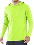 Men&apos;s Sun Hoodie Shirts Long Sleeve Rash Guard Fishing Shirt with Hood Swim UPF 50 Hiking SPF UV Lightweight Hooded