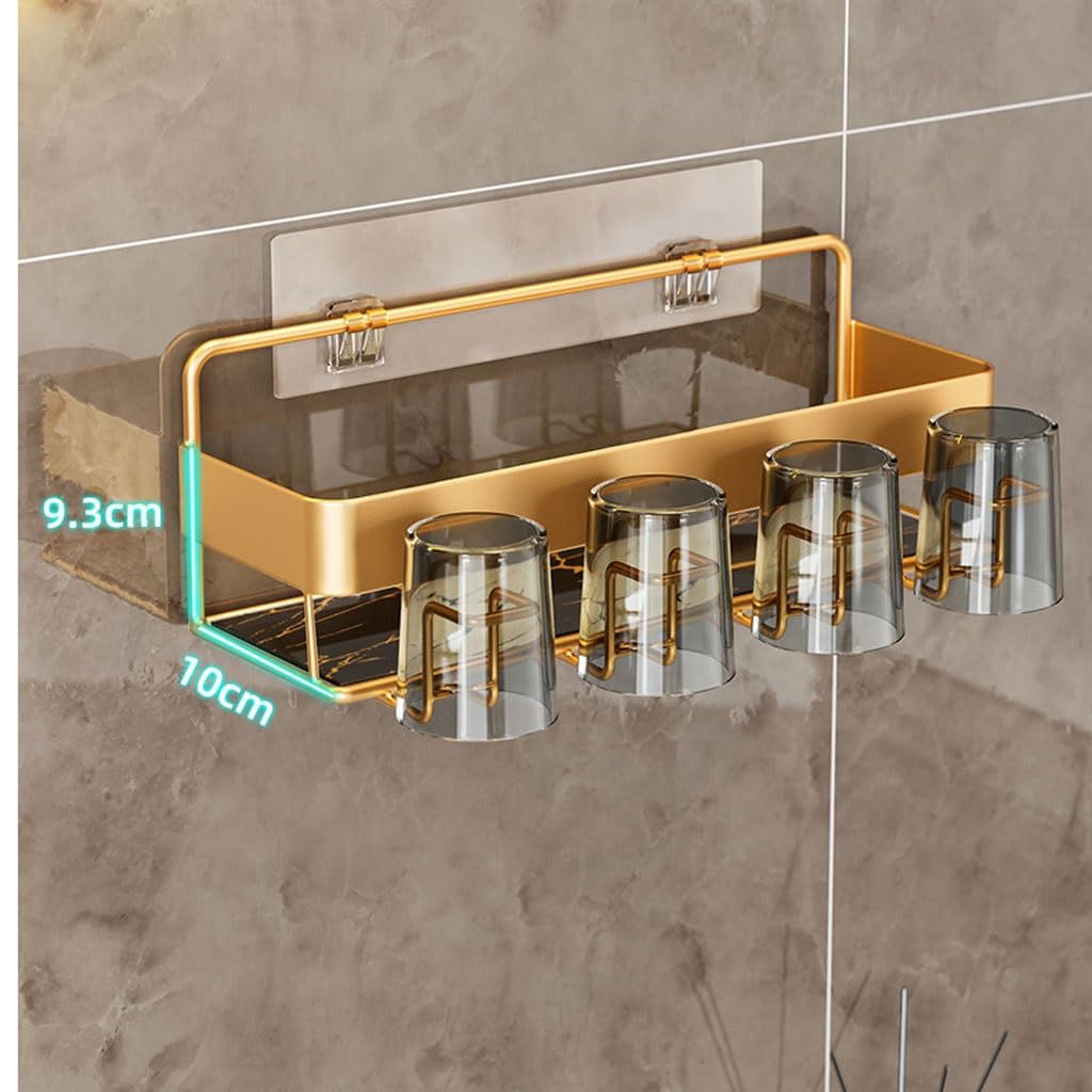 Estante para Cepillos de Dientes Portaspazzolino Elettrico a Parete Portaspazzolino da Parete Portaspazzolino Portaspazzolino da Parete Arredamento Bagno(L26cm)