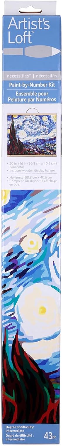 Artist's Loft Van Gogh Starry Night Paint-by-Number Kit Necessities™