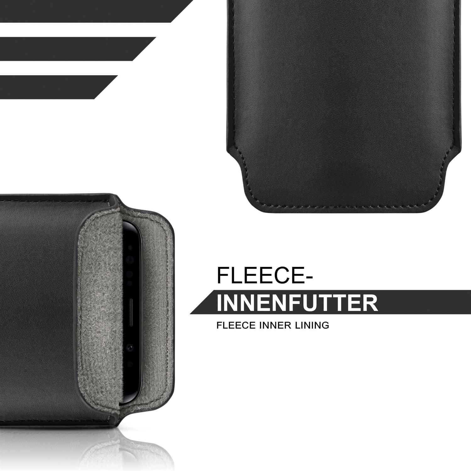 MoEx Custodia Slide Case In Pelle Vegana Per Google Pixel 5: Ultra Sottile, Protezione 360°, Colore Ciano