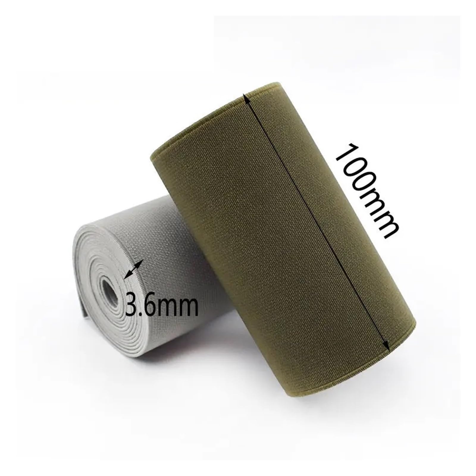 1/2/3M 8/10cm szerokość miękkie gumki do bielizny buty w pasie gumka odzież elastyczny pas DIY akcesoria do szycia(Zielony,3Meters,8cm)