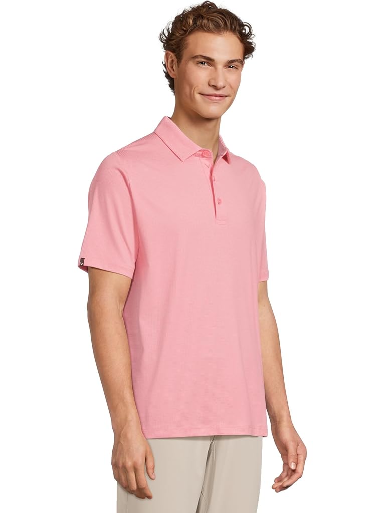 Callaway Classic Jacquard Short Sleeve Polo