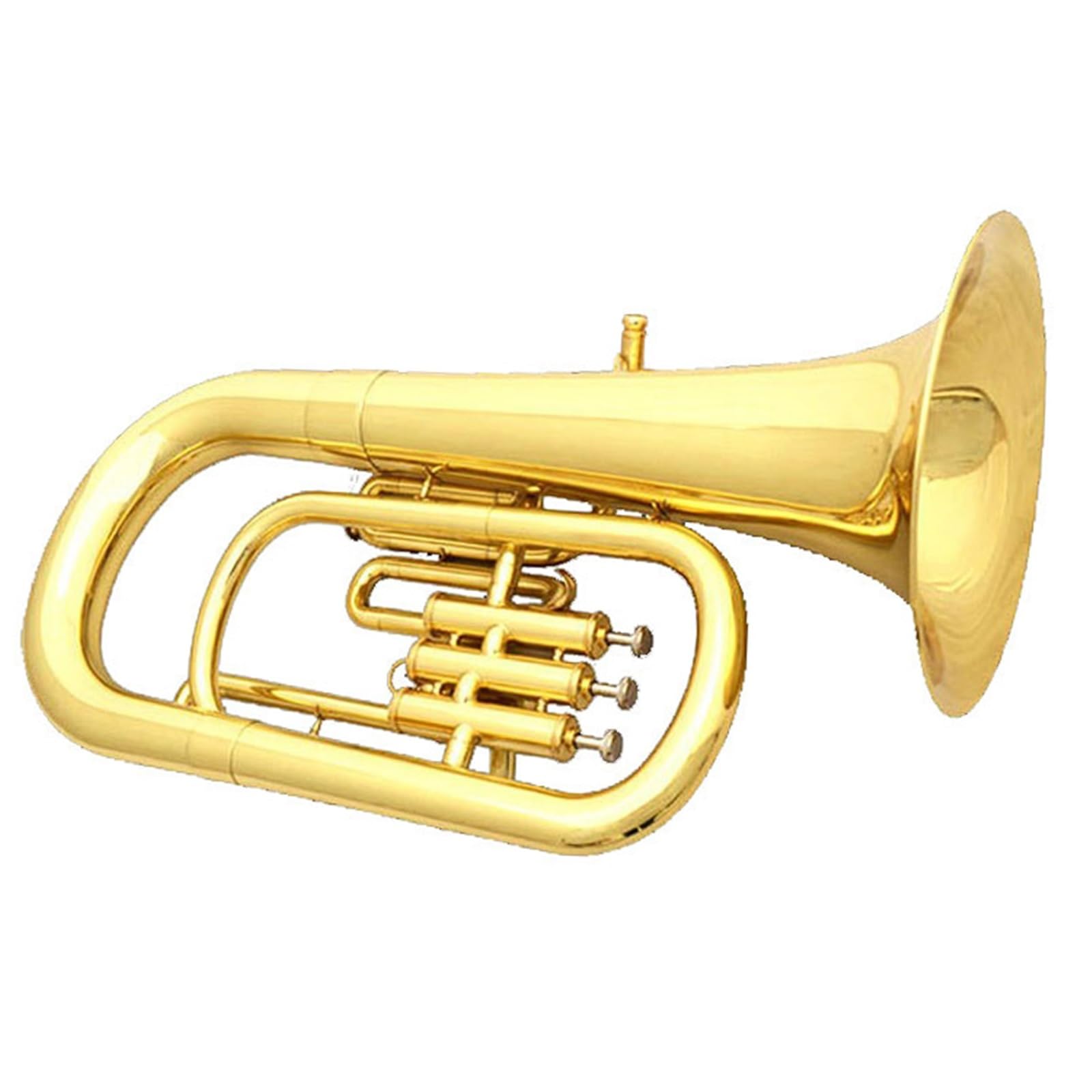 Eufonium Instrumenty Muzyczne Trzy Przyciski Euphonium Bb Tone Lakier Złoty Początkujący Profesjonalne Wykonanie Trwałe