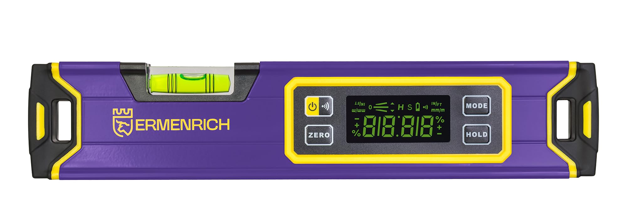 Verk LL30 Digitale Wasserwaage 300 mm Einheitenwechsel LCD-Display Automatische Abschaltung Akustischer Alarm Hold-Taste IP54 ABS-Gehäuse Batterie Inklusive für Bauwesen und Heimwerken