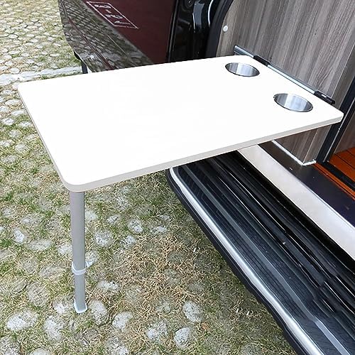 Space-Saving Folding Wall Table for RVs & Campers - Portable Dining Table with Legs, Perfect for Travel Trailers, Motorhomes & Outdoor Adventures