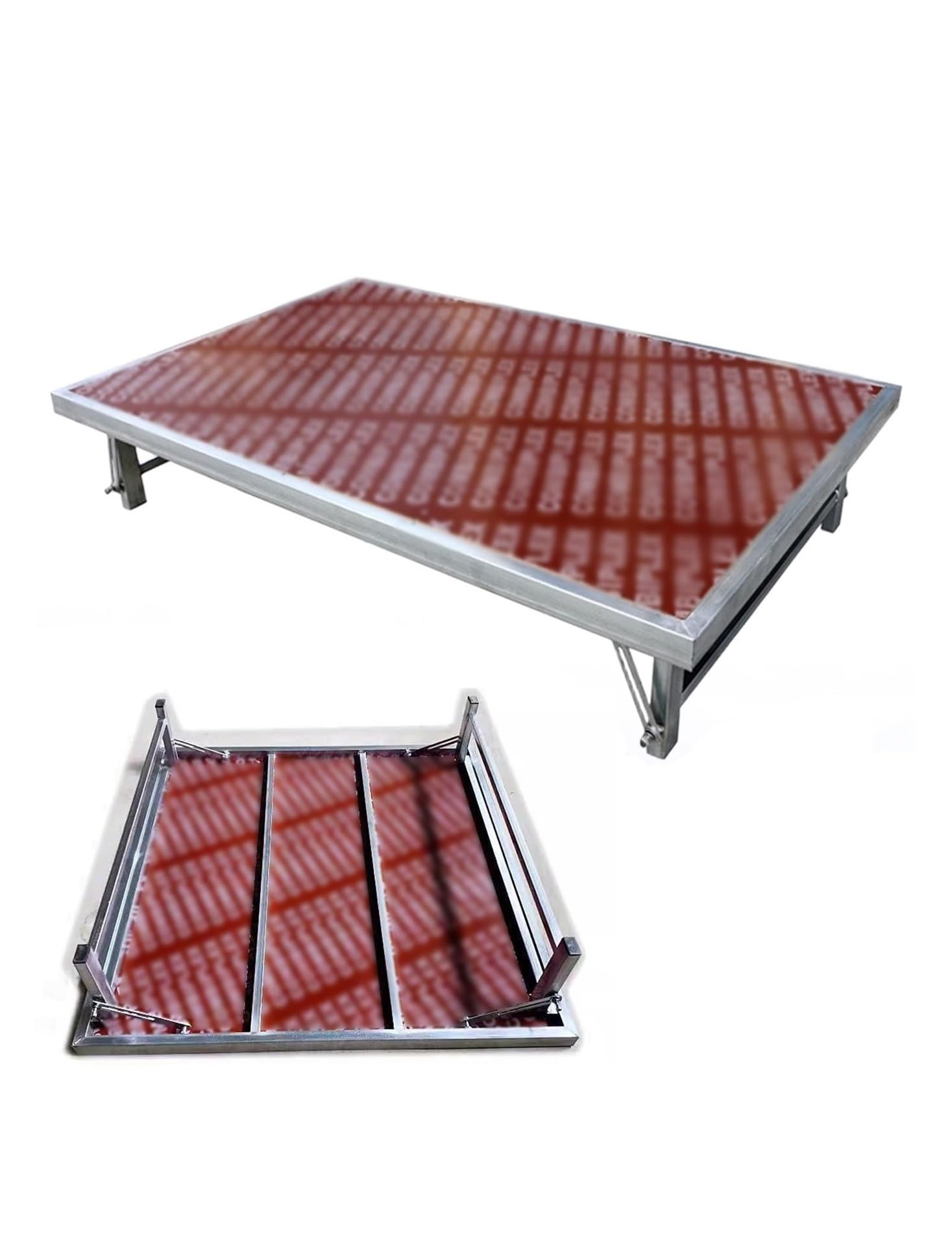 Estrade avec pieds pliables support de scène modulaire portable contre le manque d'espace
