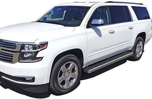 Miniatura 2 de APS Estribos de acero inoxidable 304 pulido de 5 pulgadas, barras Nerf compatibles con Suburban 1500 Yukon XL 1500 2000-2020 (excluye Z71 Denali) y