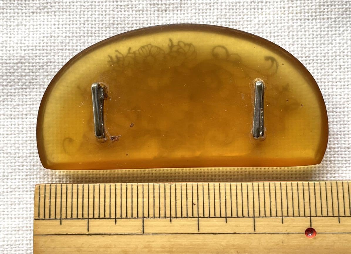 葉模様　鼈甲　約15cm 葉模様 鼈甲 約15cm