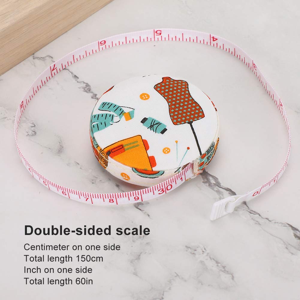 Horoper 10pcs Tape Measure for Body Adjustable Retractable Ruler Cloth Body Tape Measure Tailor Sewing Tool 150cm/59inch