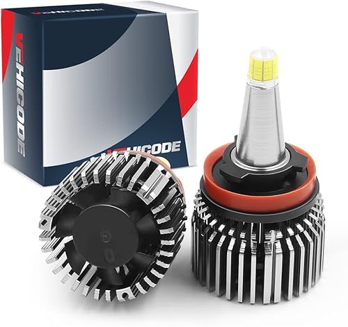 VEHICODE Bombilla LED H8 con halo de ojos de ángel, 6000 K, kit de repuesto blanco para BMW X5 X6 Z4 E60 E70 E82 E88 E90 E92 E93 128i 135i 328i 335i