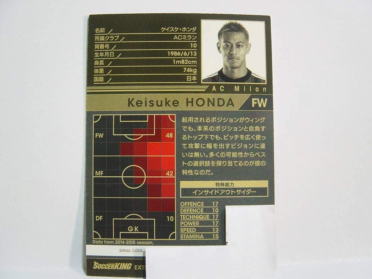 Amazon.co.jp: WCCF 2015-2016 SOC-EXT ケイスケホンダ 本田圭佑 1986