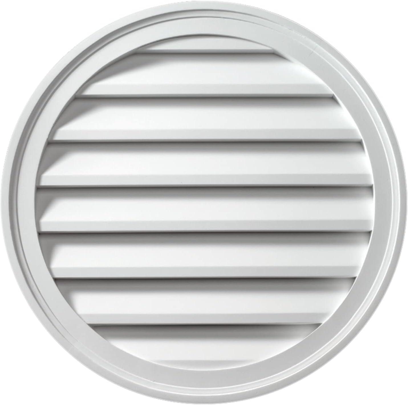 Fypon 48W x 48H x 1 5/8P Brick Mould Style Round Louver, Non-Functional